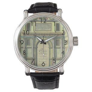 Antike Kirchentür Eingang Renaissance-Architektur Armbanduhr