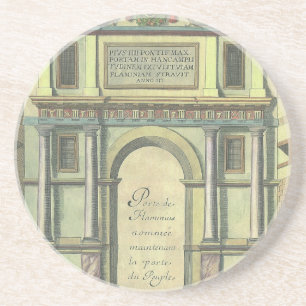 Antike Kirchentür Eingang Renaissance-Architektur Sandstein Untersetzer