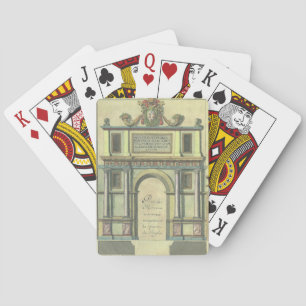 Antike Kirchentür Eingang Renaissance-Architektur Spielkarten