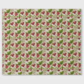 Antike Kirschen Geschenkpapier (Flach)