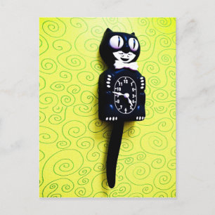 Antike Kit-Cat-Uhr Postkarte