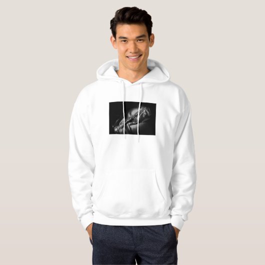 Antike Klarinette Stillleben, B&W Hoodie (Vorne ganz)
