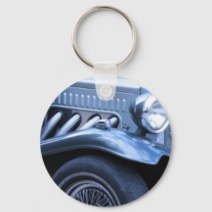 Antike Klassik Vintage Car Chrom und Licht Schlüsselanhänger
