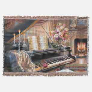 Antike Klavier-Heim-Wurfdecke Decke