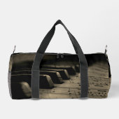 Antike Klaviertasten  Duffle Bag (Rückseite)