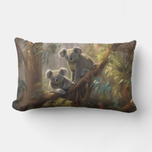 Antike Koala-Eukalyptuswald-Stimmungsbotanik  Lendenkissen