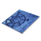 Antike Kompass-Rose Fliese (Seite)