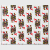 Antike Königin des Herzens Geschenkpapier (Flach)