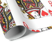 Antike Königin des Herzens Geschenkpapier (Rolleneckpunkt)