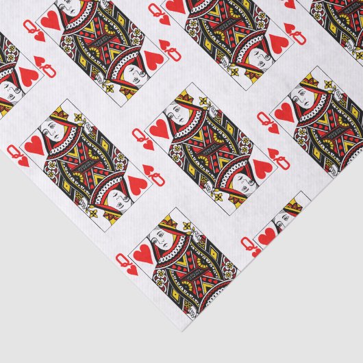 Antike Königin des Herzens Seidenpapier (Ausschnitt)