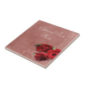 Antike Korallenrose Fliese (Seite)