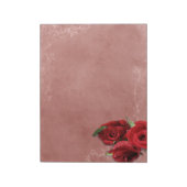 Antike Korallenrose Notizblock (Rotiert)
