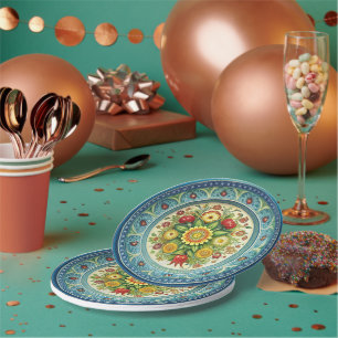 Antike Kornilov Brüder Porzellanpapier Platte Pappteller