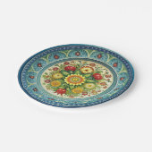 Antike Kornilov Brüder Porzellanpapier Platte Pappteller (Schrägansicht)