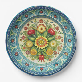 Antike Kornilov Brüder Porzellanpapier Platte Pappteller