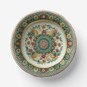 Antike Kornilov Brüder Porzellanpapier Platte Pappteller (Vorderseite)