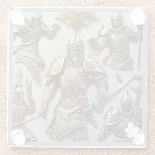 "Antike Krieger" Glasuntersetzer (Rückseite)