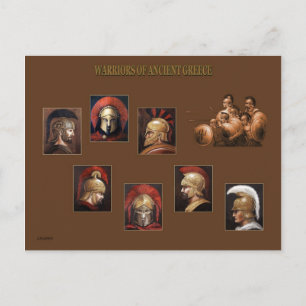 Antike Krieger Postkarte