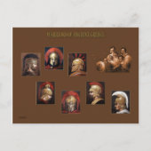 Antike Krieger Postkarte (Vorderseite)