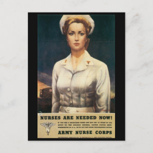 Antike Kriegs-Postkarten, US-Nurse-Korps Postkarte