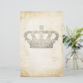 Antike Krone Briefpapier (Stehend Vorderseite)