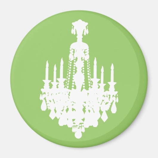 Antike Kronleuchter Grafik Magnet (Vorne)