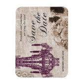 Antike Kronleuchter Save the Date Magnete (Vertikal)