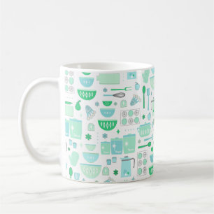 Antike Küche Mint und Türkis Kaffeetasse