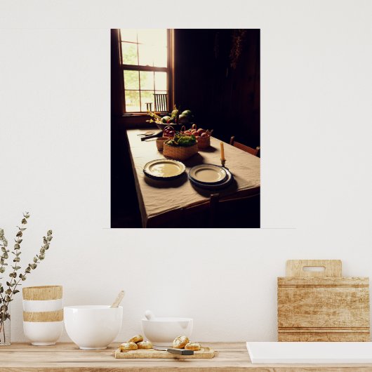 Antike Küche Poster (Küche)