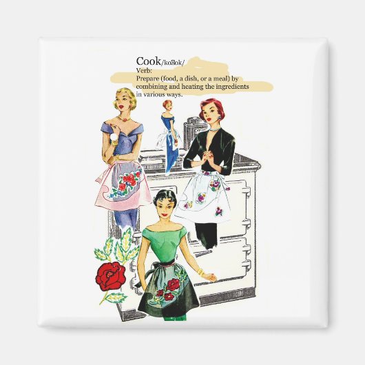 Antike Küchenherd Magnet (Vorne)