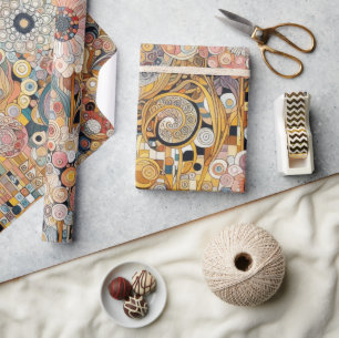 Antike Kunst im Jugendstil, feine Kunst Blumenmale Geschenkpapier