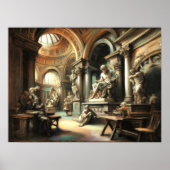 Antike Kunst Skulptur Studio Römisch Griechisch Poster (Vorne)