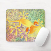 Antike Kunst - Ziermuster + Lächelnder Gecko Mousepad (Mit Mouse)