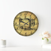 Antike Kurbel-Maschinen-nähender Raum-Uhr v3 Große Wanduhr (Zuhause)