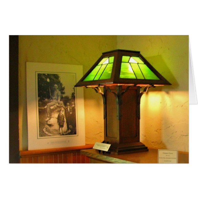 Antike Lampen-Karte (Vorderseite (Horizontal))