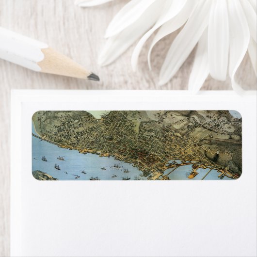 Antike Landkarte Stadt Seattle Washington (Insitu)