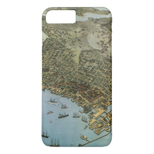 Antike Landkarte Stadt Seattle Washington iPhone 8 Plus/7 Plus Hülle