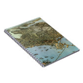 Antike Landkarte Stadt Seattle Washington Notizblock (Rechte Seite)