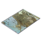 Antike Landkarte Stadt Seattle Washington Notizblock (Linke Seite)