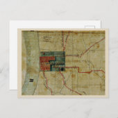 Antike Landkarte von Baton Rouge Louisiana Postkarte (Vorne/Hinten)