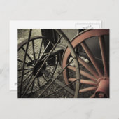 Antike Landkartenträger Postkarte (Vorne/Hinten)