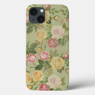Antike ländliche verwitterte Blumenmuster Case-Mate iPhone Hülle