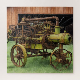 Antike landwirtschaftliche Maschinen Puzzle