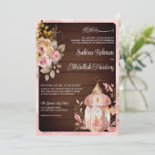 Antike Laternenpfeife Rosa Blütenholz muslimische Einladung (Stehend Vorderseite)