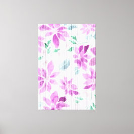 Antike Lavendel-Aquarell-Blumen-Leinwandkunst Leinwanddruck
