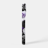 Antike Lavendel- und Graue Rose iPhone Hülle (Rechte Seite)