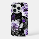 Antike Lavendel- und Graue Rose iPhone Hülle (Rückseite)