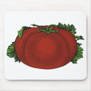 Antike Lebensmittel, reife Tomate, Gemüse und Obst Mousepad