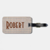 Antike Ledertasche Gepäckanhänger (Rückseite horizontal)