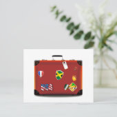 Antike Ledertasche Postkarte (Stehend Vorderseite)